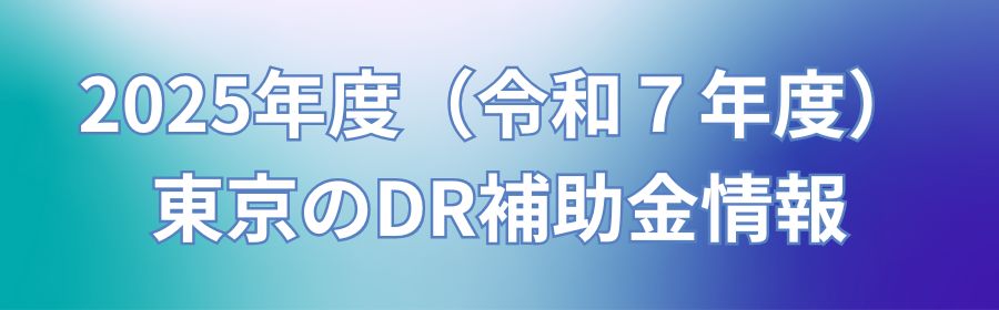 東京のDR補助金情報